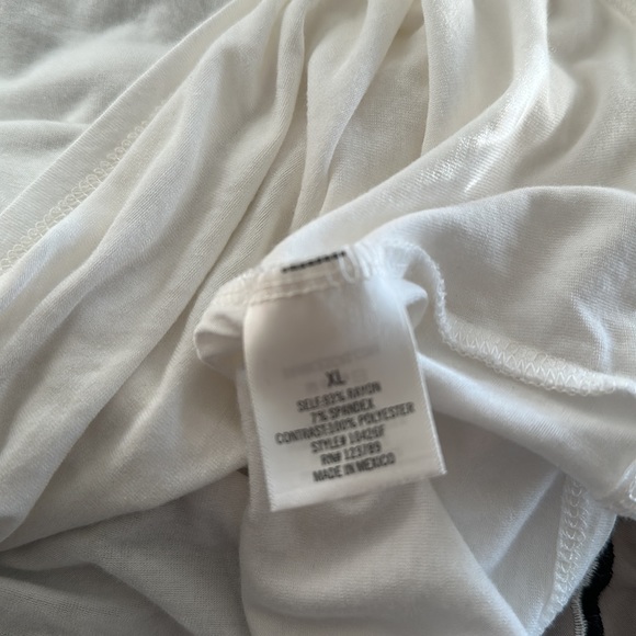 White Shirt with Sheer Sleeves - Picture 6 of 6